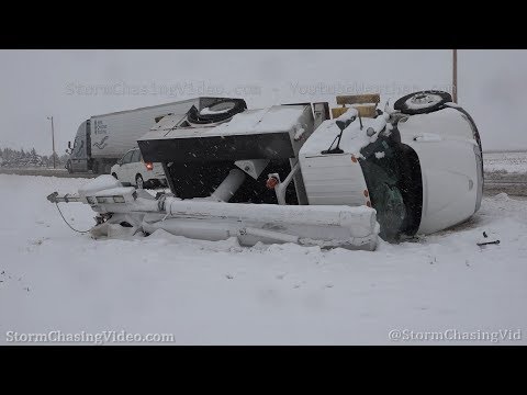 Heavy snow and roll over accident in  Southwest Kansas – 1/28/2020
