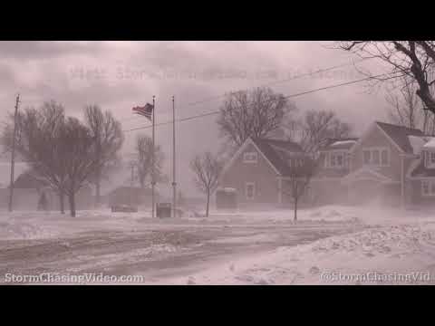 Ground Blizzard Hits Eastern Shore Of Lake Ontario – 2/28/2020