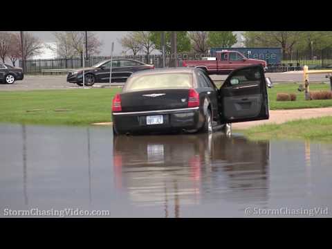 Heavy Rain and Street Flooding in Wichita, KS – 4/23/2020