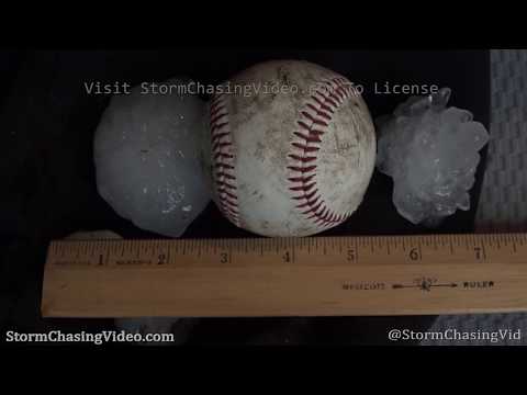 Minneola, KS Severe Thunderstorm Drops Baseball Hail – 5/24/2020
