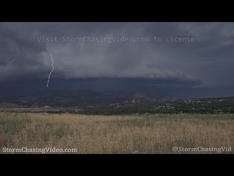 Insane Storm Structure and Lightning, Colorado Springs, CO – 7/21/2020