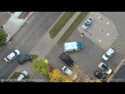 Drone Video and Police Audio Of Police Shooting Scene in Saint Cloud, MN – 9/29/2020