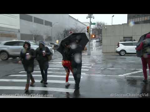 Nor’easter Slams Holiday Shoppers, Queens, NY – 11/30/2020
