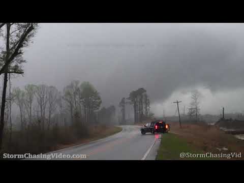 Large Wedge Tornado And Storm Damage, Morvin AL – 3/17/2021