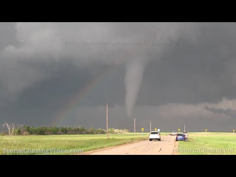 Tornado Over The Rainbow, Crowell, TX – 4/23/2021