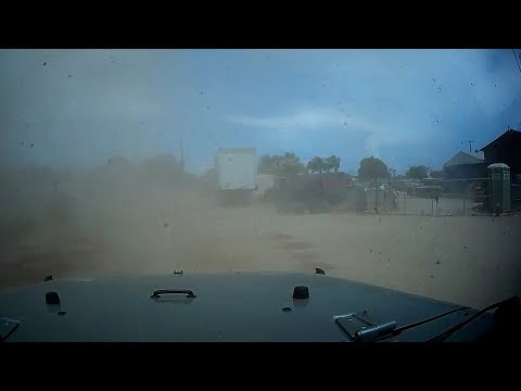 Storm Chaser Driving Through Large Dust Devils, Lake Elsinore, CA – 7/18/2021