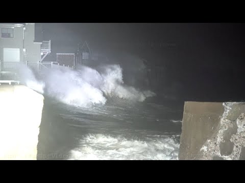 First Nor’easter Of The Season Hammers Scituate, MA – 10/27/2021