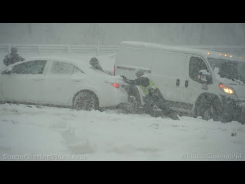 Winter Storm Whiteout Hits Stafford, VA , Lots of Accidents – 1/3/2022