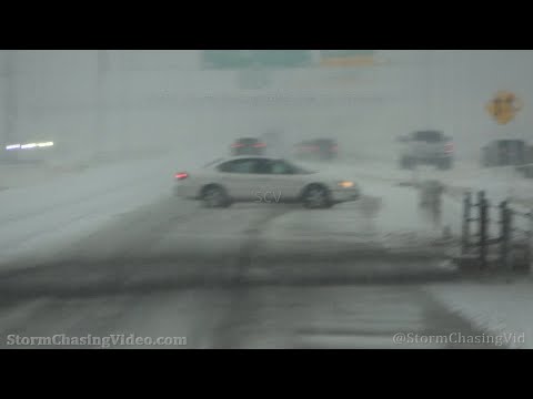 Spin Out  And Travel Headaches In Winter Storm, Des Moines, IA – 1/14/2022