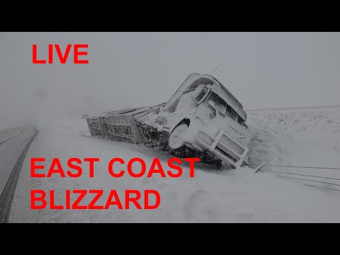 🔴 LIVE weekend blizzard US east coast