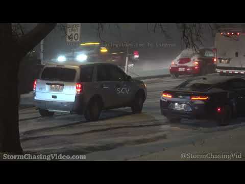Major Winter Storm, Snowy Icy Roads Menace Drivers, Colorado Springs, CO 2/1/2022