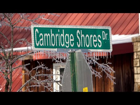 Cambridge Shores, KY Winter Ice Storm in Tornado Aftermath – 2/4/2022