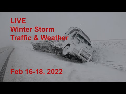 🔴 LIVE Winter Storm Traffic & Weather Feb 16-18, 2022