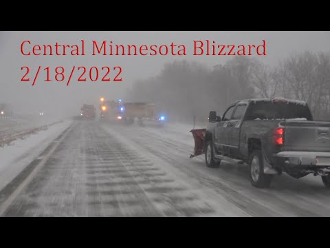 🔴 LIVE BLIZZARD – Central Minnesota Ground Blizzard – 2/18/2022