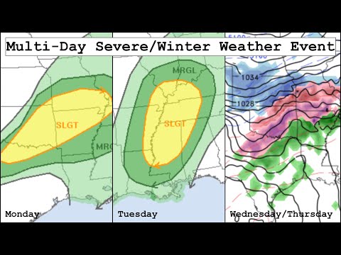 Severe/Winter Weather Threat for the Southern US (Forecast Discussion) – 2/21/2022