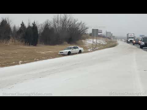 Heavy Sleet Winter Scenes Oklahoma City – 2/23/2022