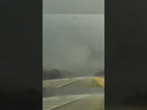Close Range Wedge Tornado Crosse the Road! 3/5/22