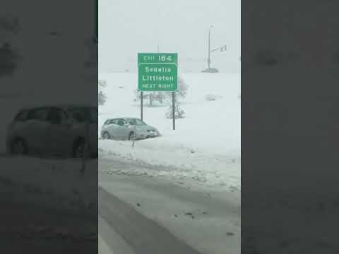 Spring Snow Causes Car Accidents in Colorado this week 3/17/22 #Shorts