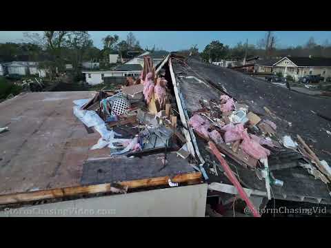 Arabi – New Orleans, LA Tornado Aftermath From A Drone 3/23/2022