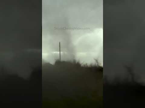 Tornado Crosses the Road in Nebraska! 04/28/22 #shorts