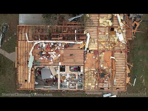 Lockett, TX Drone Tornado Aftermath Showing Extensive Damage – 5/5/2022