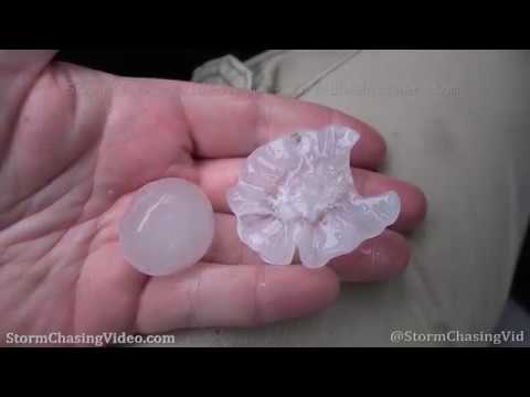 Big Hail from Supercell Thunderstorm hits Isabel, KS – 9/24/2019