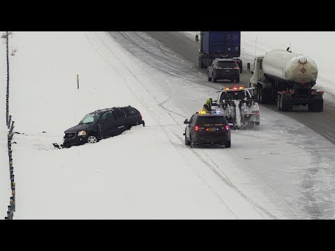 Heavy snow and multiple accidents and pile up,  Saint Cloud, MN 1/15/2020