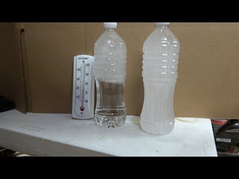 Making Instant Ice!  Watch water turn to ice in an instant on camera.