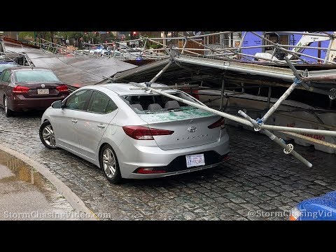 Cars Crushed at Harrahs Casino in New Orleans By Severe Storm