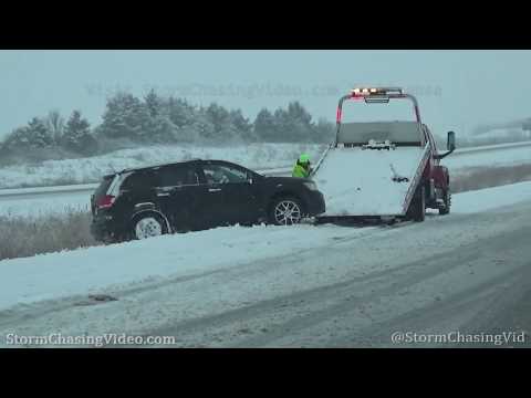 Intense Snowfall and Accidents in Milwaukee, WI 2/9/2020