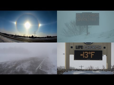Powerful Ground Blizzard hits Otter Tail County MN – 4K – 2/12/2020