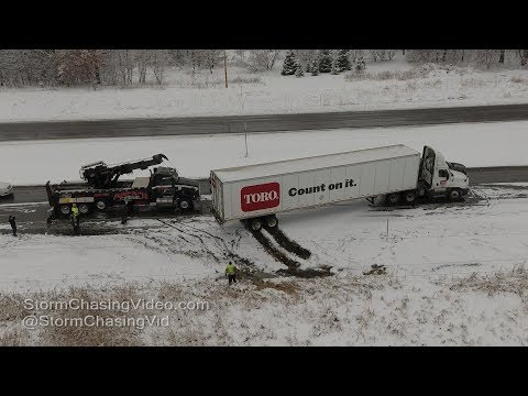 Icy Weather and Crashes as Winter hangs on in Sauk Rapids, MN