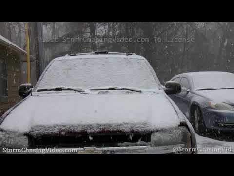 Sleet and Heavy Snow from late season storm, Rice Lake, WI – 4/3/2020