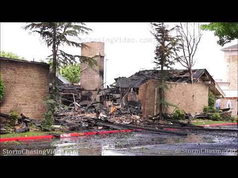 Lightning Strike Burns Down Frat House In Norman, OK – 5/8/2020
