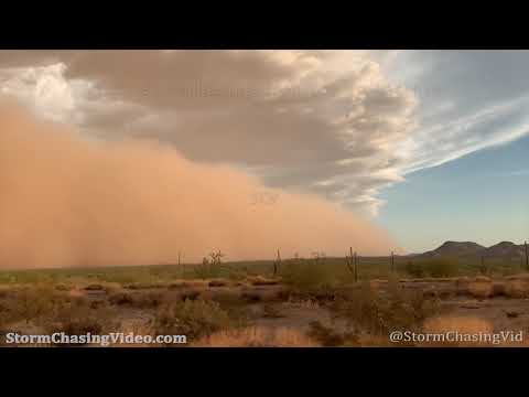 Large Haboob “Dust Storm” Overtakes Stanfield, AZ – 8/16/2020
