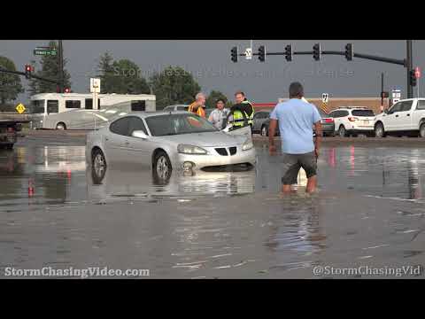 Stalled Car Recovery On Flooded Road, Colorado Springs, CO 8/20/2020