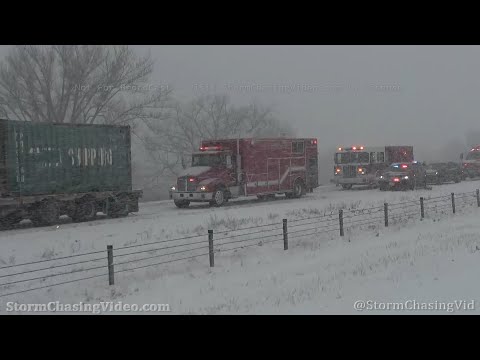 White Out Conditions Crash Shuts Down Interstate 94, Sauk Center, MN – 10/20/2020