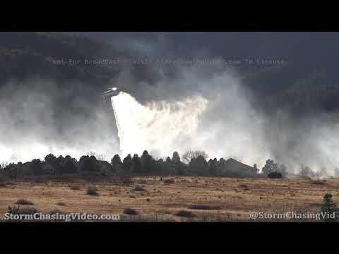 Colorado Springs, CO Bear Creek Fire And Air Drops – 11/19/2020