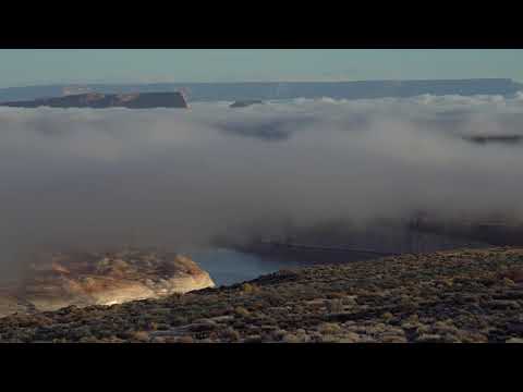 Rare Fog Covers The Glen Canyon, Lake Powell, AZ – 12/11/2020