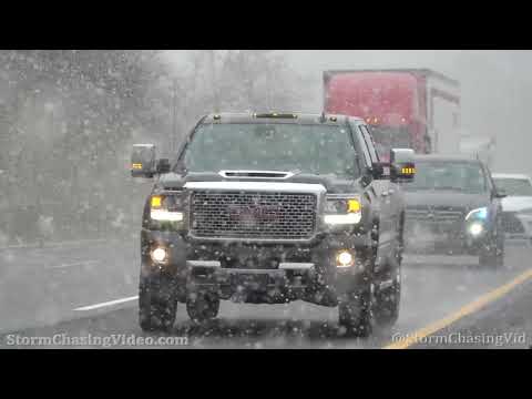 Winter Storm Moves Into Trenton, NJ – 1/31/2021