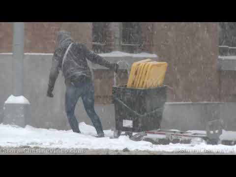 Winter Storm Slams Hells Kitchen, Manhattan, NY – 2/1/2021