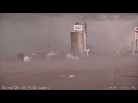Debris Flying Past The Camera In The Tornado in Selden Kansas – 5/24/2021
