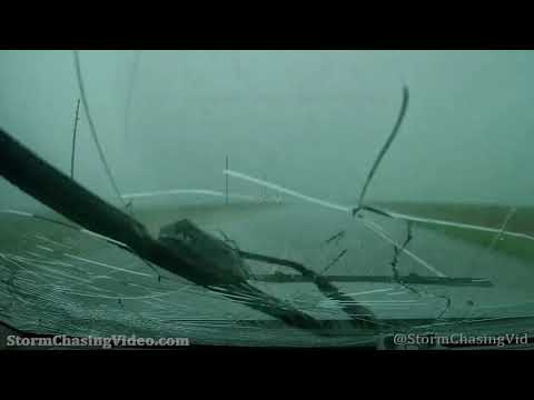 Monster Hail  Destroys Windshield and Tornado south of Hay’s KS – 5/26/2021