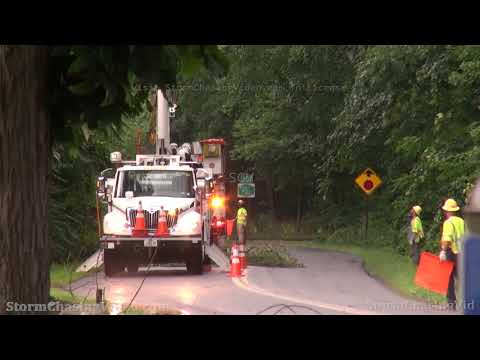 Hyde Park, NY – Storm Damage, Cleanup And Power Outages – 7/6/2021
