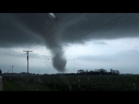 Amazing Footage Of A Tornado Destroying A Building, Sycamore IL – 8/9/2021