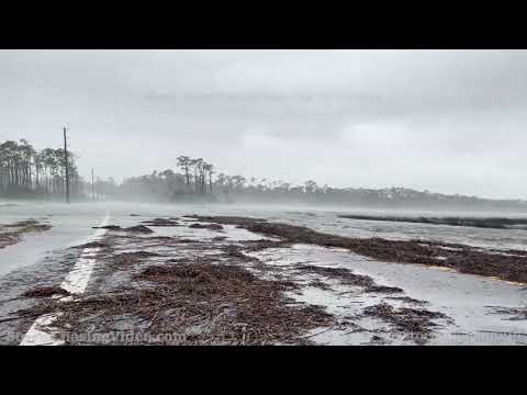 Tropical Storm Fred, 4K Footage,  Port Saint Joe, FL – 8/16/2021