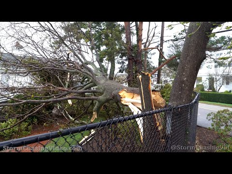 Aftermath of the powerful Nor’Easter in Scituate, MA – 10/27/2021
