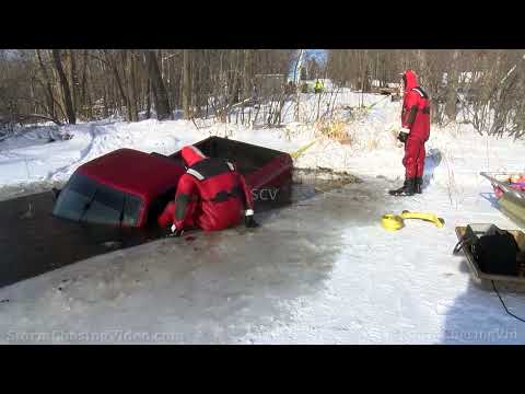 Ford Ranger Recovery From Under Long Lake Ice , Washburn County, WI 1/7/2022