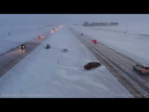 Ground Blizzard Accident Scene, Fargo, ND – 1/18/2022