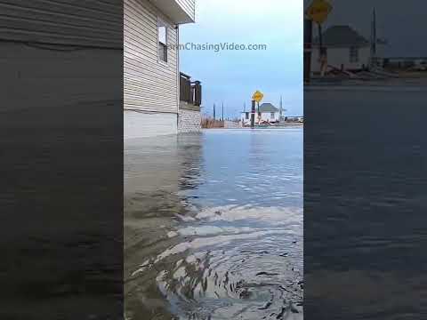 Serious flooding in Queens New York from a Noreaster yesterday!